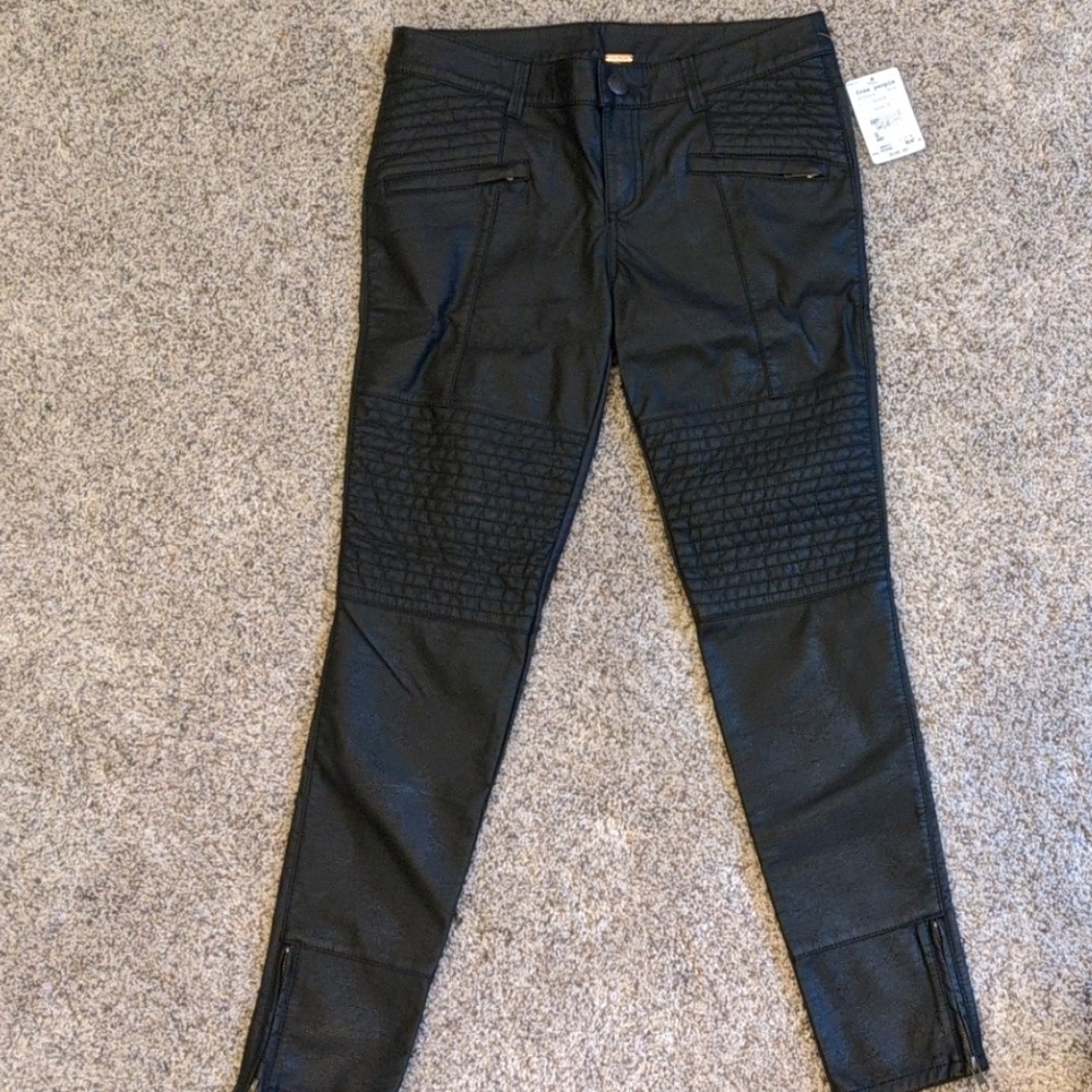 Free People faux leather pants